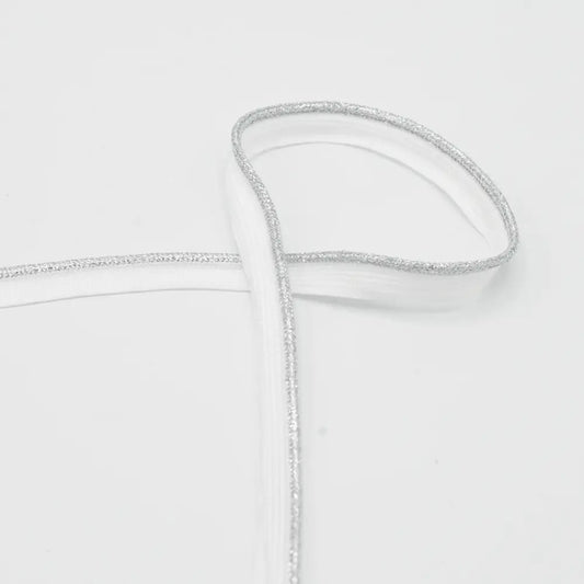 passepoil lurex argenté 10mm