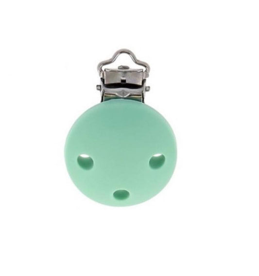 Pince attache tétine - menthe - Bohin