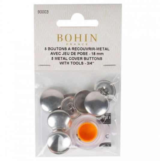 Boutons à recouvrir - métal - Bohin