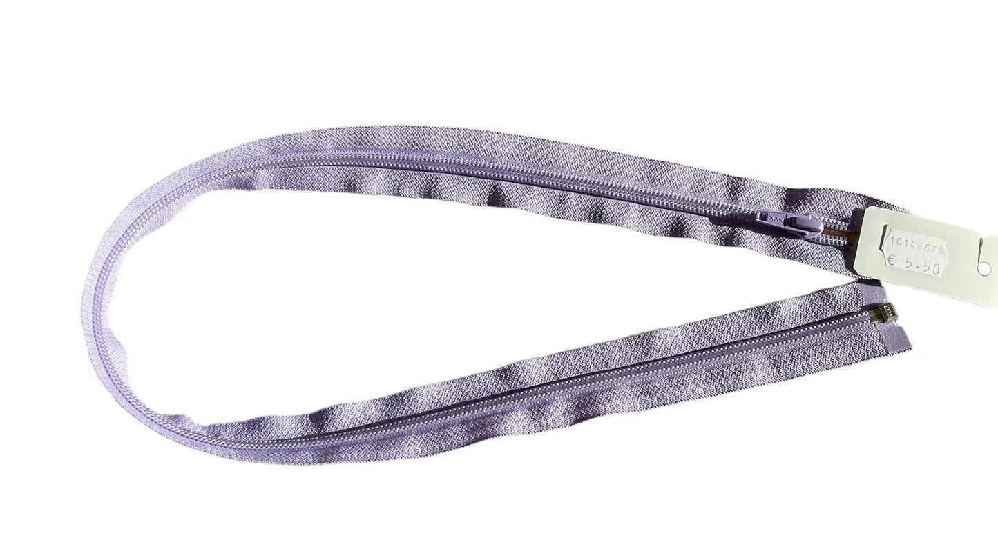 Fermeture éclair 70cm - YKK - zip séparable violet