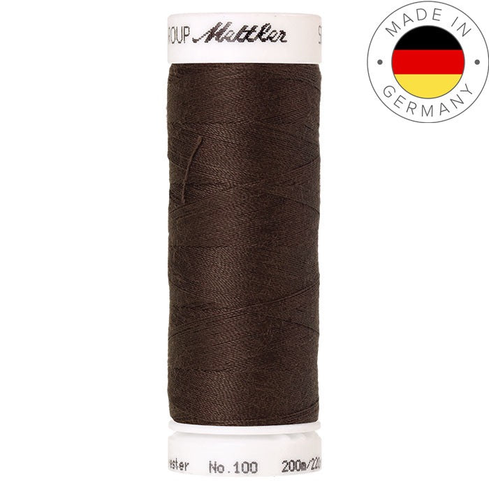 Fil à coudre Seralon Mettler 200m polyester - 0395 Brun cendré
