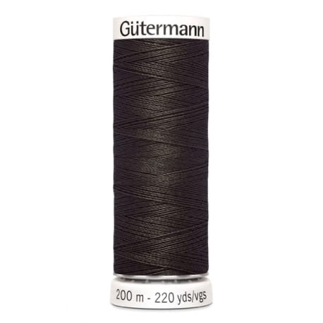 Fil à coudre gutermann polyester 200m - 671 café filtre