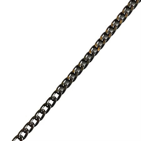 Chaînette  argenté aluminium - 4 mm