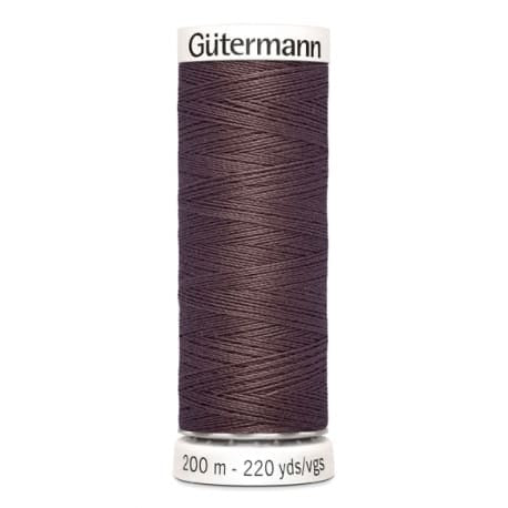 Fil à coudre gutermann polyester 200m - 423 brun roux