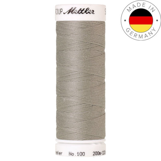 Fil à coudre Seralon Mettler 200m polyester - 0412 Gris clair