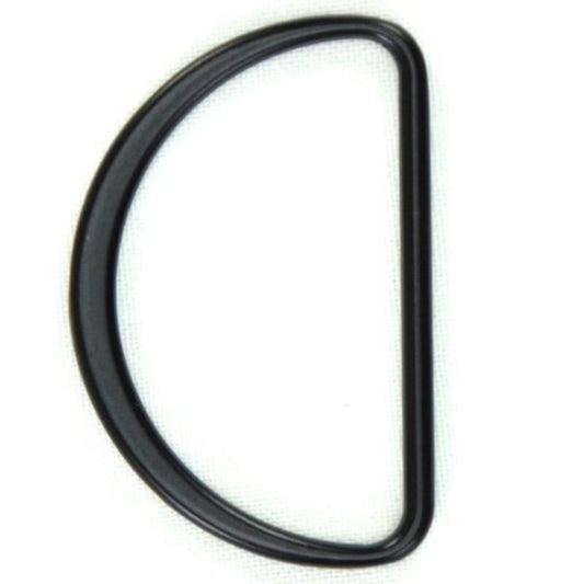 Anneau demi lune plat 20mm noir