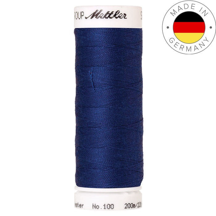 Fil à coudre Seralon Mettler 200m polyester - 1303 Saphir