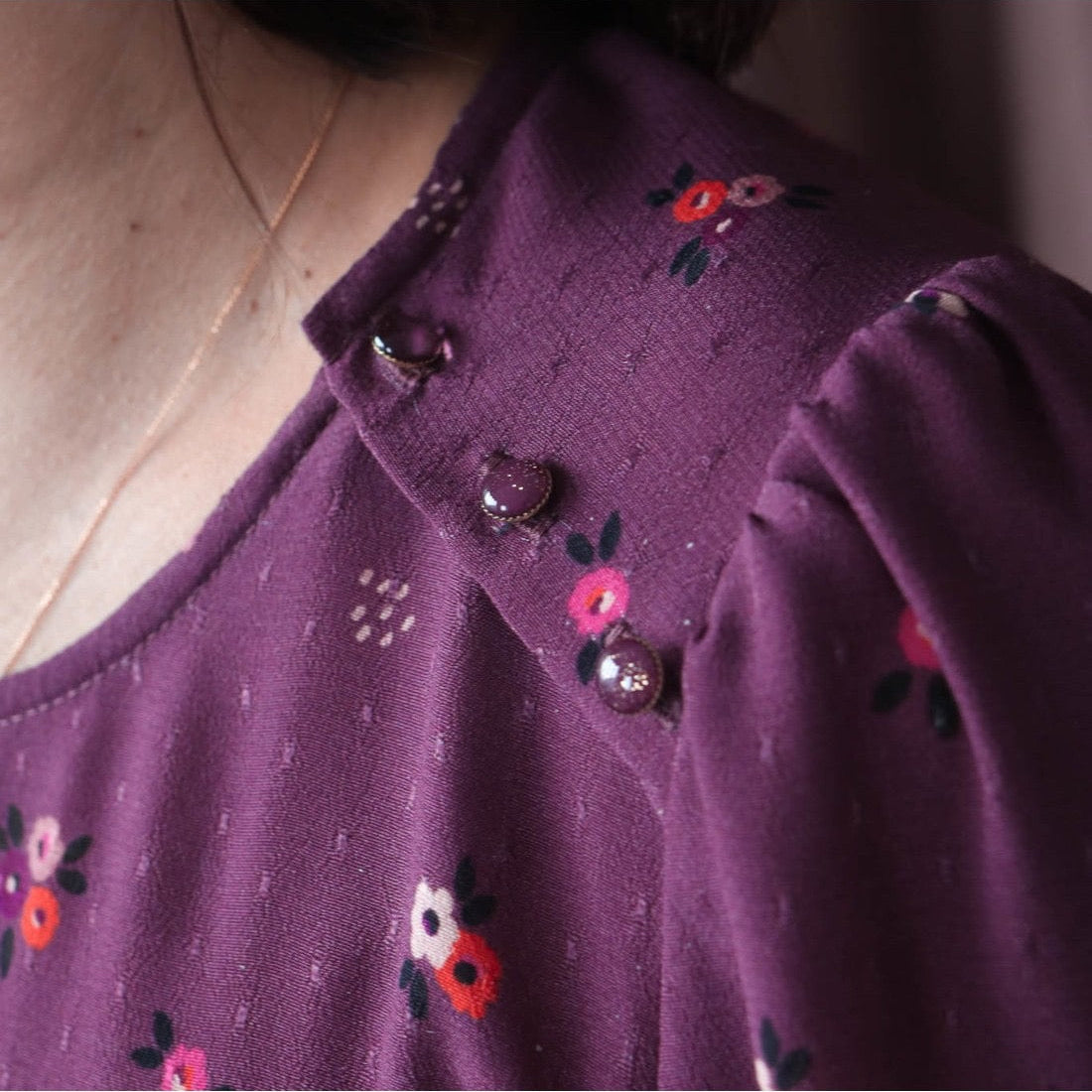 Crêpe de viscose plumetis Rêverie - Lise Tailor