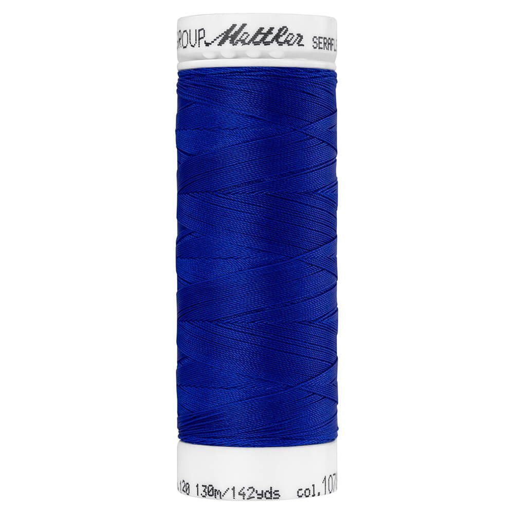 Fil à coudre élastique Seraflex Mettler 130 m - 1078 bleu foncé