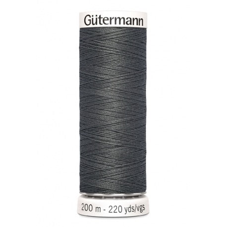 Fil à coudre gutermann polyester 200m - 702 gris fumée