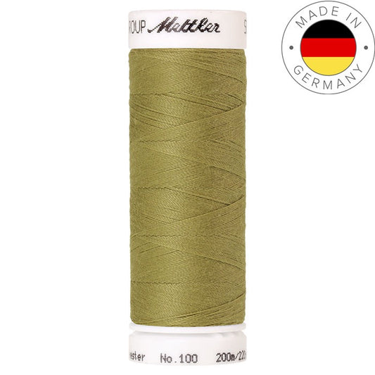 Fil à coudre Seralon Mettler 200m polyester - 1148 Vert olive