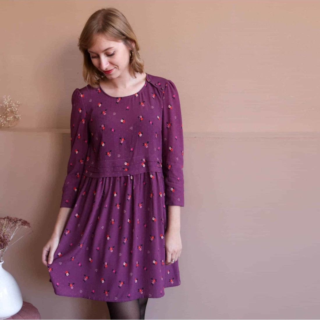 Crêpe de viscose plumetis Rêverie - Lise Tailor