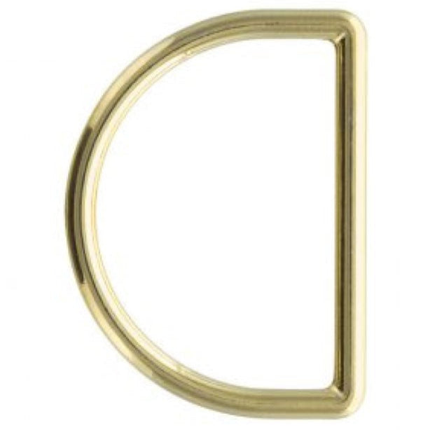 Anneau demi lune 40mm or jaune