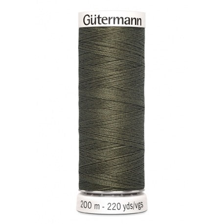 Fil à coudre gutermann polyester 200m - 676 kaki foncé