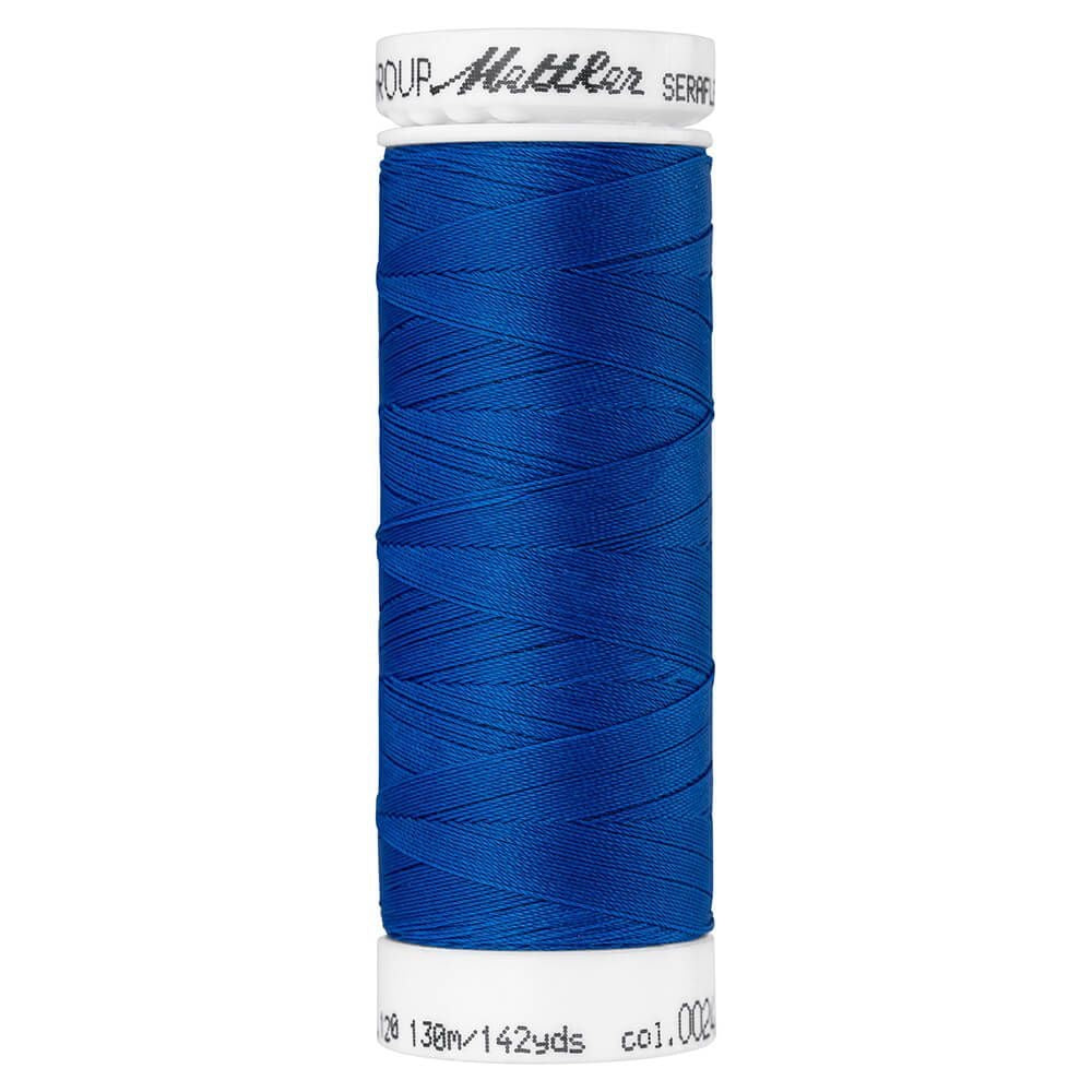 Fil à coudre élastique Seraflex Mettler 130 m - 24 bleu roi