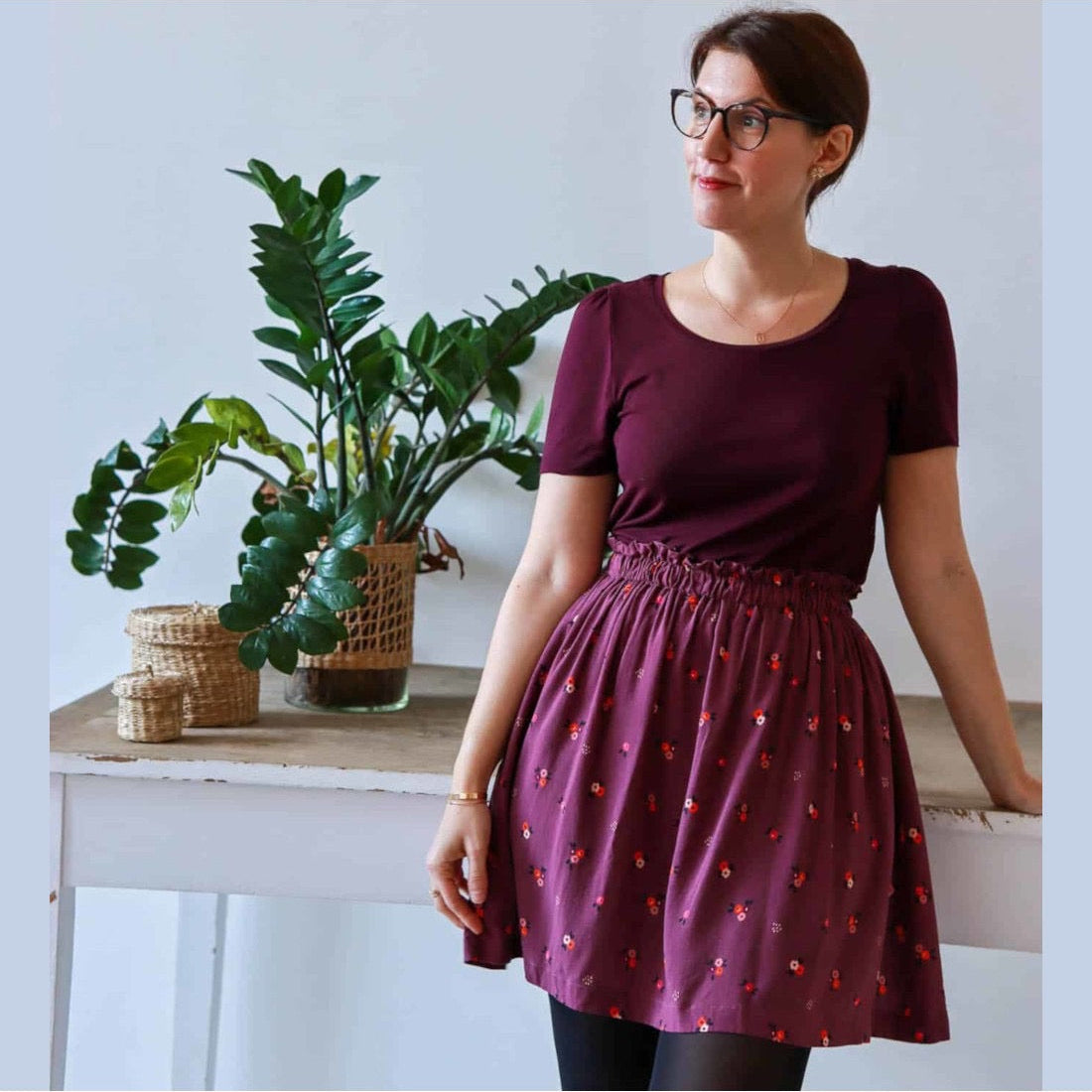 Crêpe de viscose plumetis Rêverie - Lise Tailor