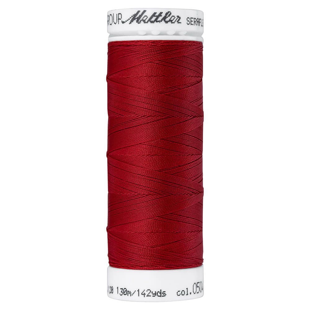 Fil à coudre élastique Seraflex Mettler 130 m - 504 feu rouge
