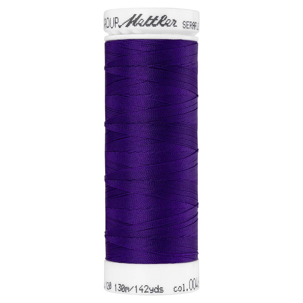 Fil à coudre élastique Seraflex Mettler 130 m - 46 violet foncé