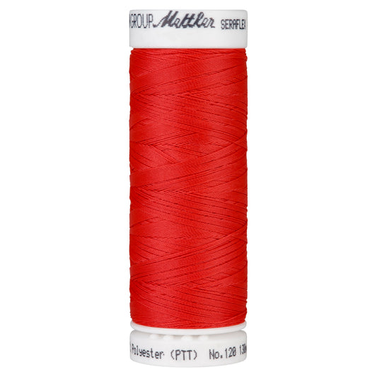 Fil à coudre élastique Seraflex Mettler 130 m -  104 rouge clair