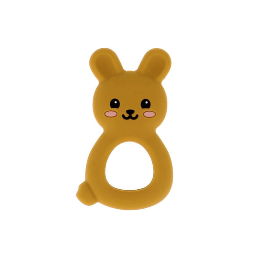 Anneau de dentition silicone Lapin jaune - Bohin