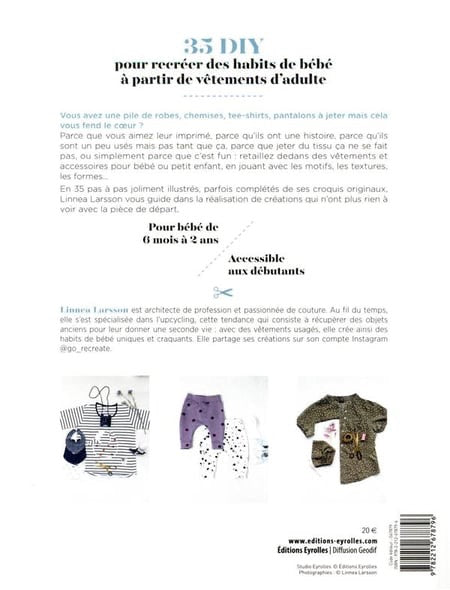 Recréez -35 habits et accessoires pour bébé de Larsson Linnea