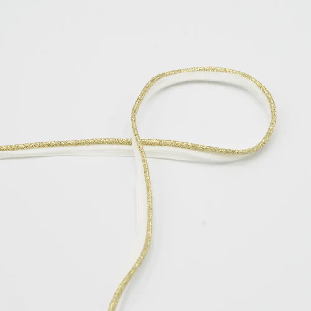 passepoil lurex doré 10mm