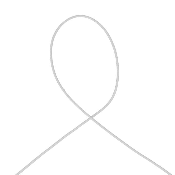 Cordon élastique blanc