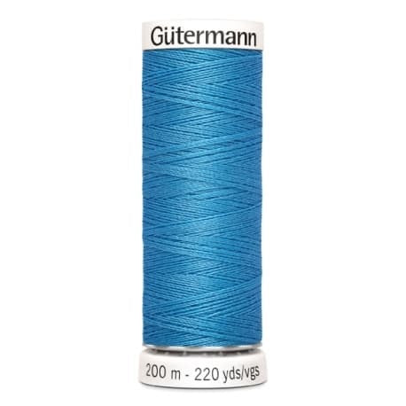 Fil à coudre gutermann polyester 200m - 278 bleu ciel