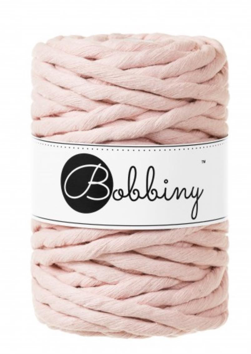 Corde peignée macramé - rose pastel - Bobbiny