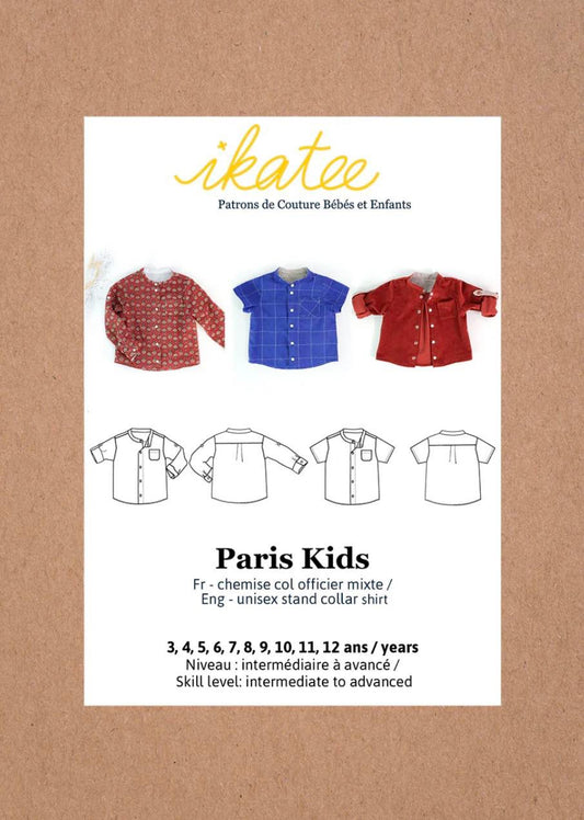 Patron Paris kids - du 3 ans au 12 ans - Ikatee