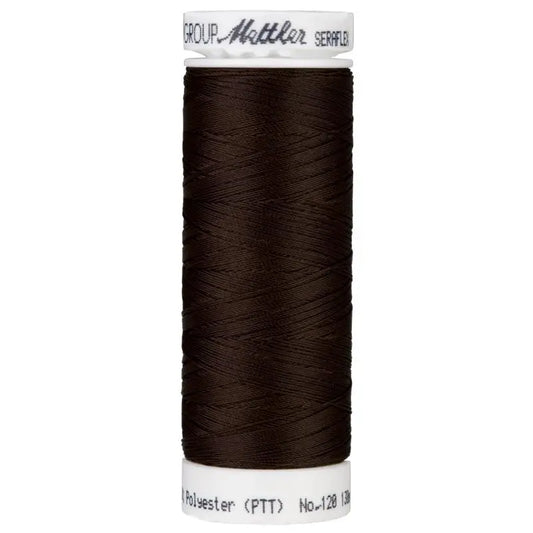Fil à coudre élastique Seraflex Mettler 130 m - 428 brun foncé